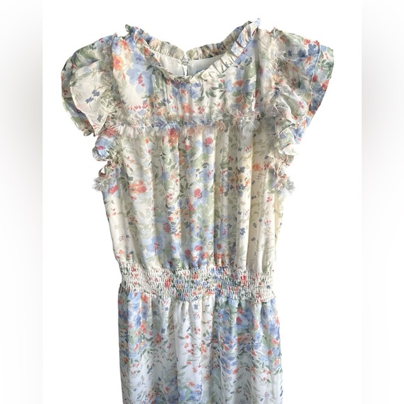 CeCe smocked floral midi dress-Size M-family photos,weddings, fall events - Picture 3 of 6